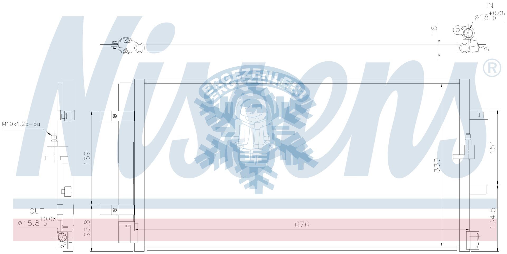 RADYATÖR, RADİSEN, AUDİ A4 / A5 (07-) / A6 / A7 (11-)