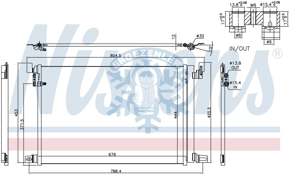RADYATÖR, RADİSEN, AUDİ A6 / S6 (18-) / A8 / S8 (17-) / Q7 (15-) / Q8 (18-)