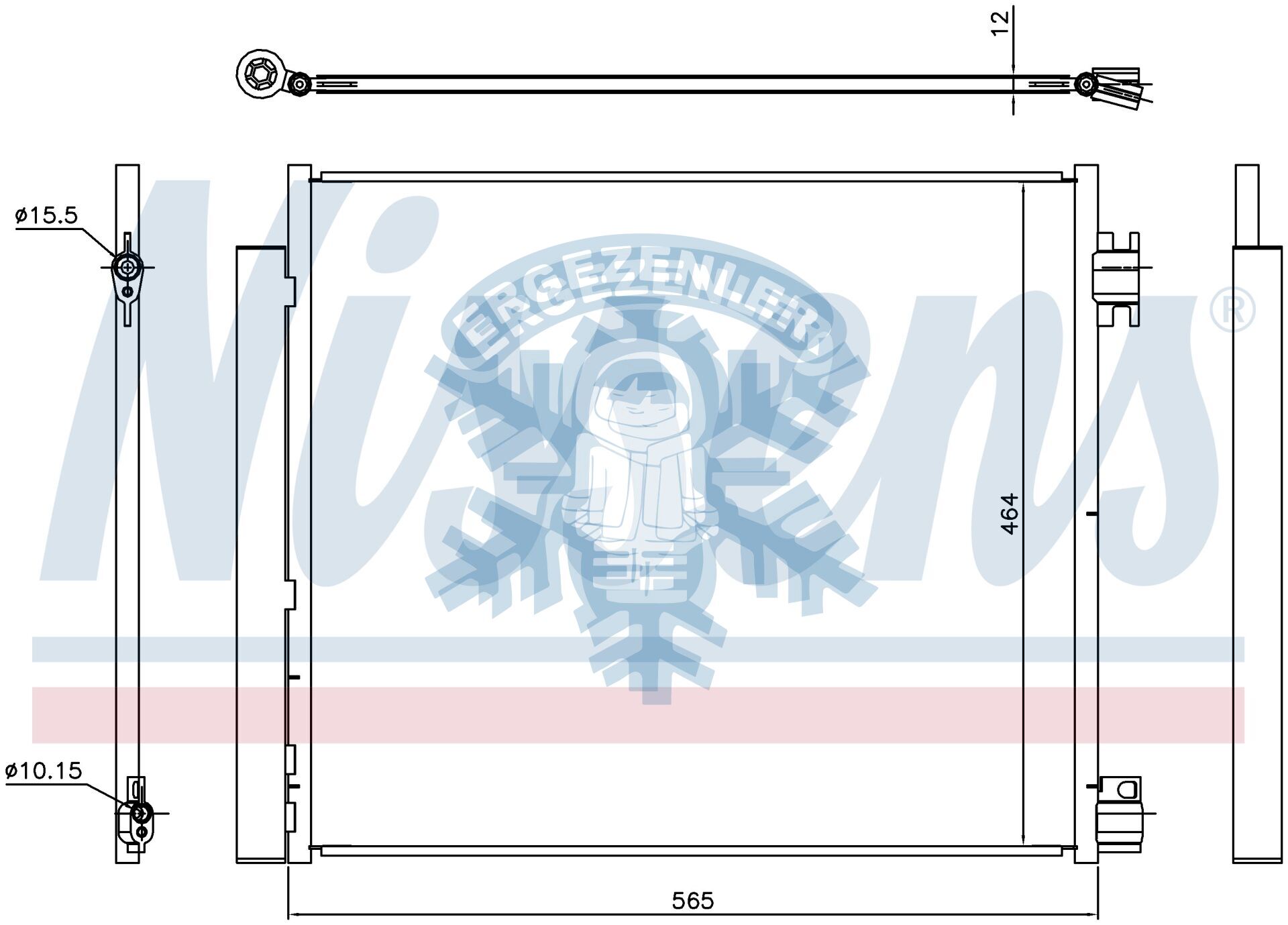RADYATÖR, RADİSEN, XTRAIL (14-) / QASHQAI (13-) / KADJAR (15-) / ESPACE V (15-) RENAULT TRAFİC
