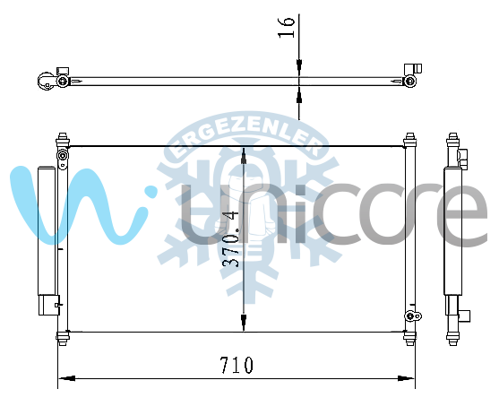 80110-SEL-T01 KLİMA RADYATÖRÜ HONDA CITY 2005-2008