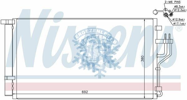 RADYATÖR, HYUNDAİ ix35 (09-) 1.6, 2.0 GDI G ÖLÇÜ: 69cm38cm