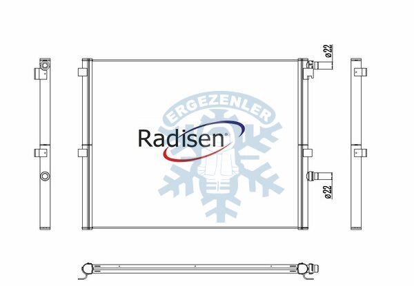 RADYATÖR, RADİSEN, BMW G30, ÖLÇÜ: 68x52 cm
