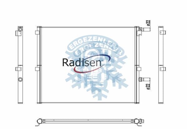RADYATÖR, RADİSEN, BMW G30, ÖLÇÜ: 68x52 cm