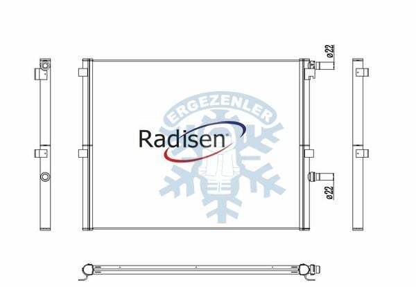 RADYATÖR, RADİSEN, BMW G30, ÖLÇÜ: 68x52 cm
