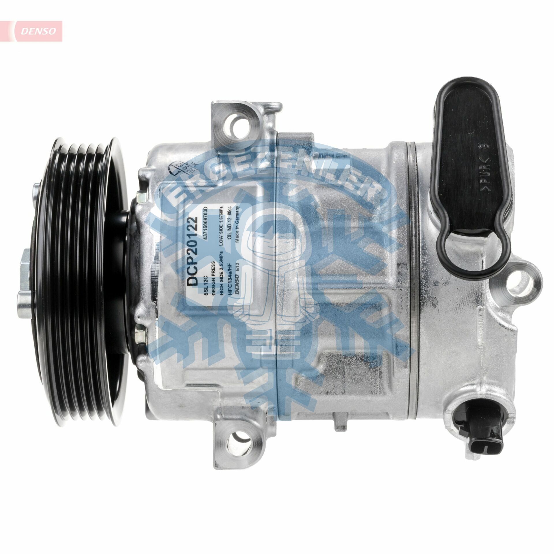 Kompresör, DCP20122, Opel Corsa D 1,0-1,2-1,4 09-14 * Corsa E 1,2-1,4 14>, OE: 55352021 - 55565236 - 55701200 - 5E527520 - 93190812