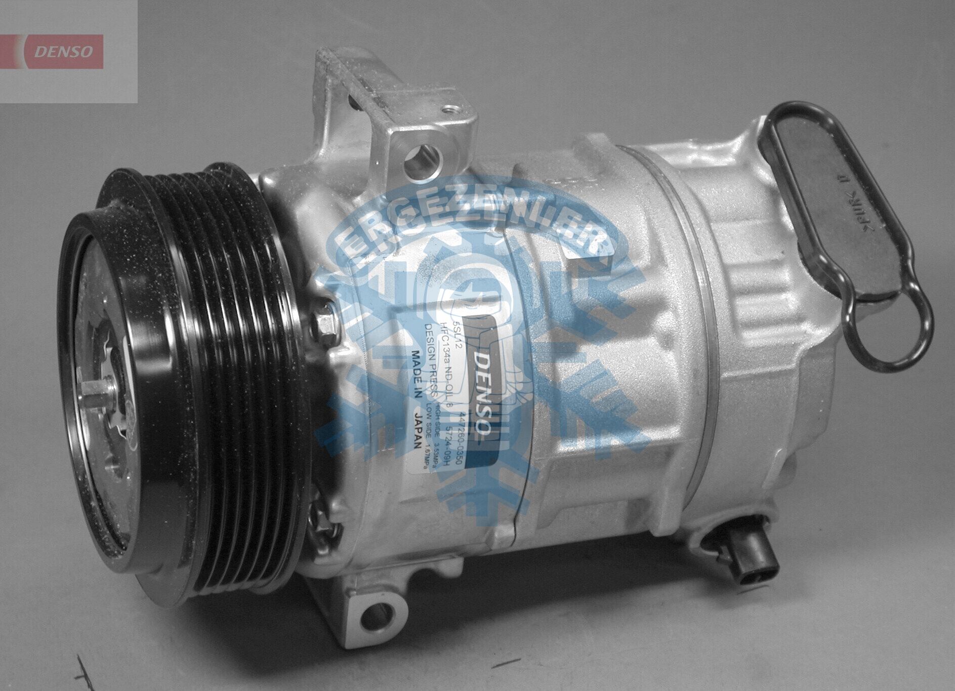 Kompresör (PV6), DCP09017, FIAT BRAVO II, PUNTO, OE:248300-0950 ,447190-2130 , 447260-0350 , 5D337-5000 , 55701201 , 71746716 , 095200-79JA0 , 95200-79JA0