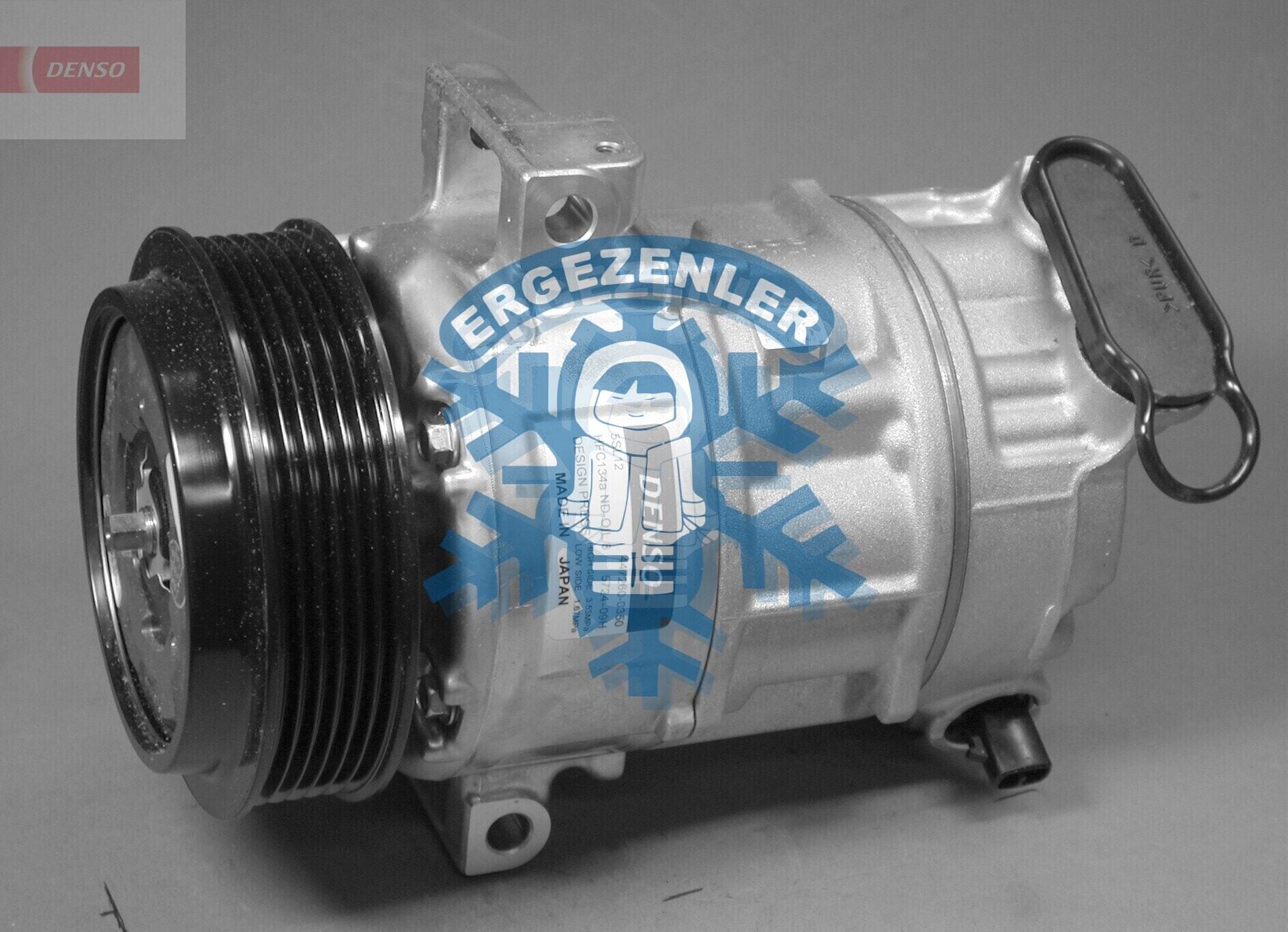 Kompresör (PV6), DCP09017, FIAT BRAVO II, PUNTO, OE:248300-0950 ,447190-2130 , 447260-0350 , 5D337-5000 , 55701201 , 71746716 , 095200-79JA0 , 95200-79JA0