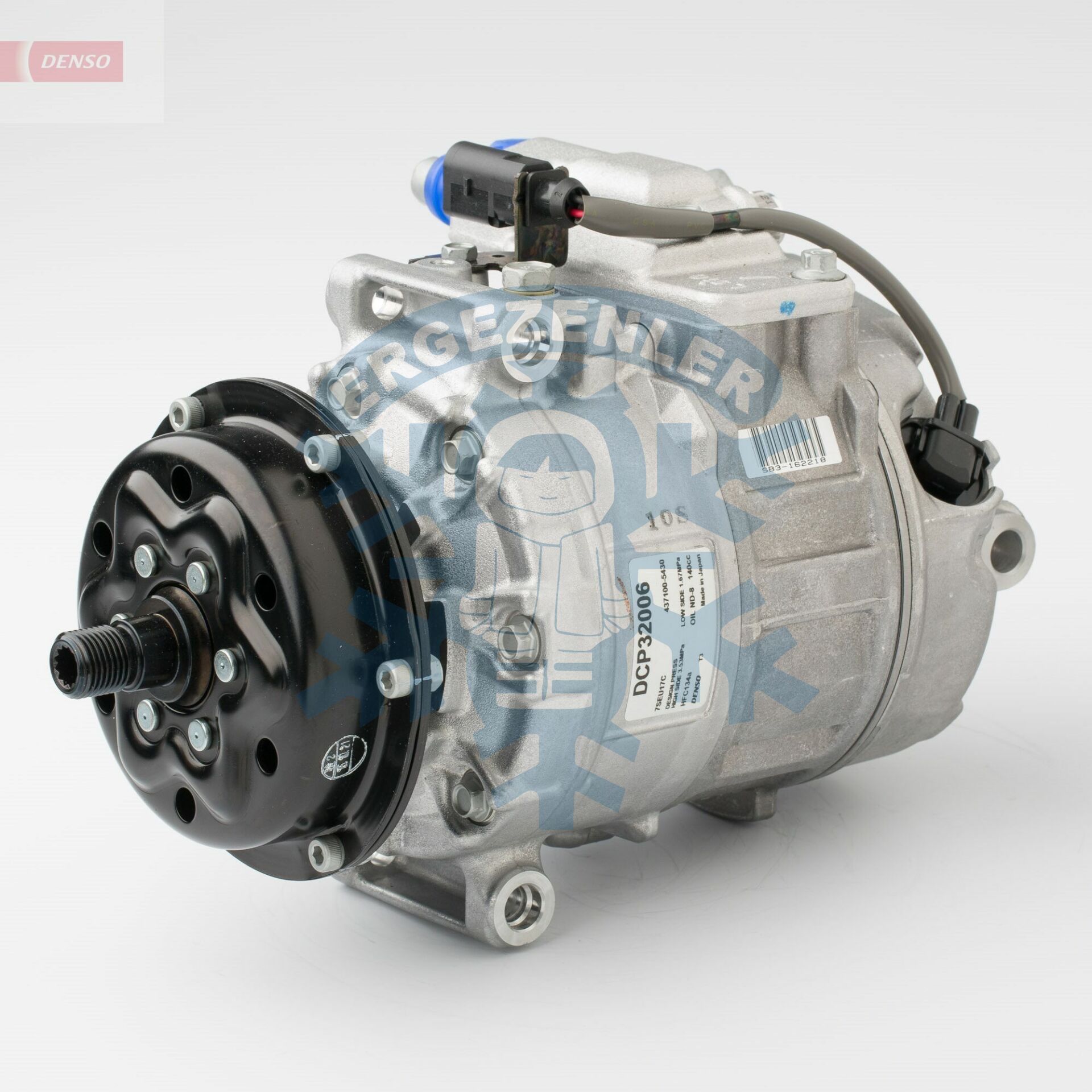 Kompresör (PV1), DCP32006, VOLKSWAGEN CALIFORNIA T5 TRANSPORT, EO: 248300-0210 , 437100-5430 , 447160-7610 , 447180-3600 , 447180-3900 , 447180-8620 , 447190-7570 , 447190-7610 , 447220-9090 , 447220-9130 , 447260-0140 , 447260-1610 , 3D0820805B