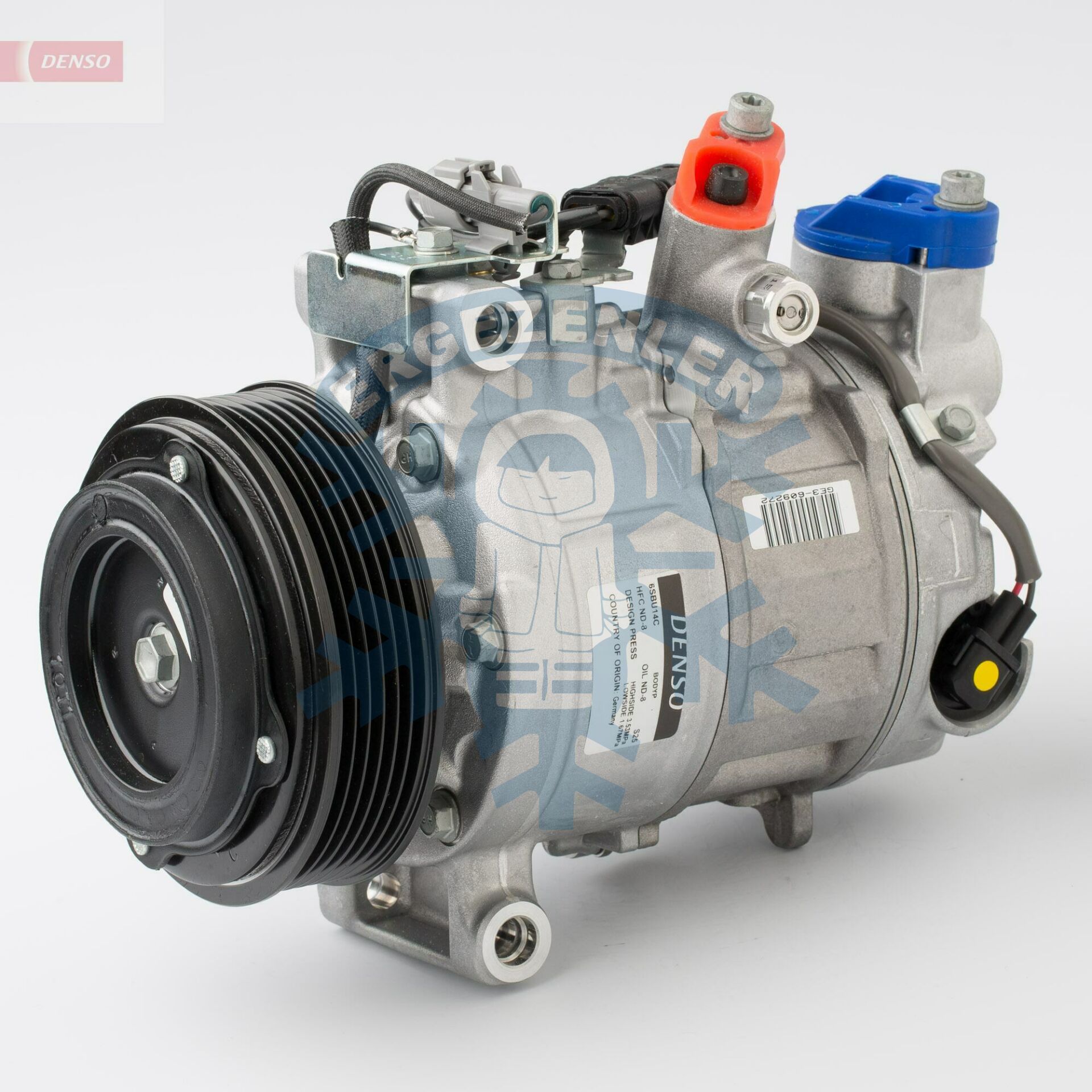 Kompresör , DCP05104, (P6V) BMW F20, F21, F30 11- OE: 64529222296 , 247300-8070 , 437100-6760 , 447160-4280 , 447260-4690