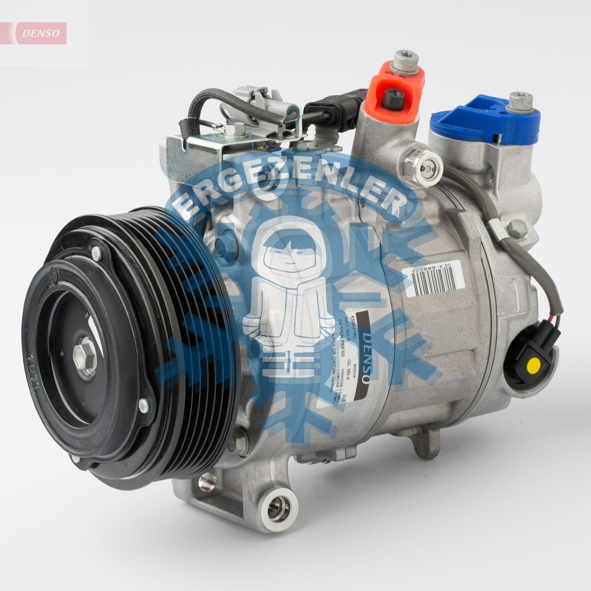 Kompresör , DCP05104, (P6V) BMW F20, F21, F30 11- OE: 64529222296 , 247300-8070 , 437100-6760 , 447160-4280 , 447260-4690