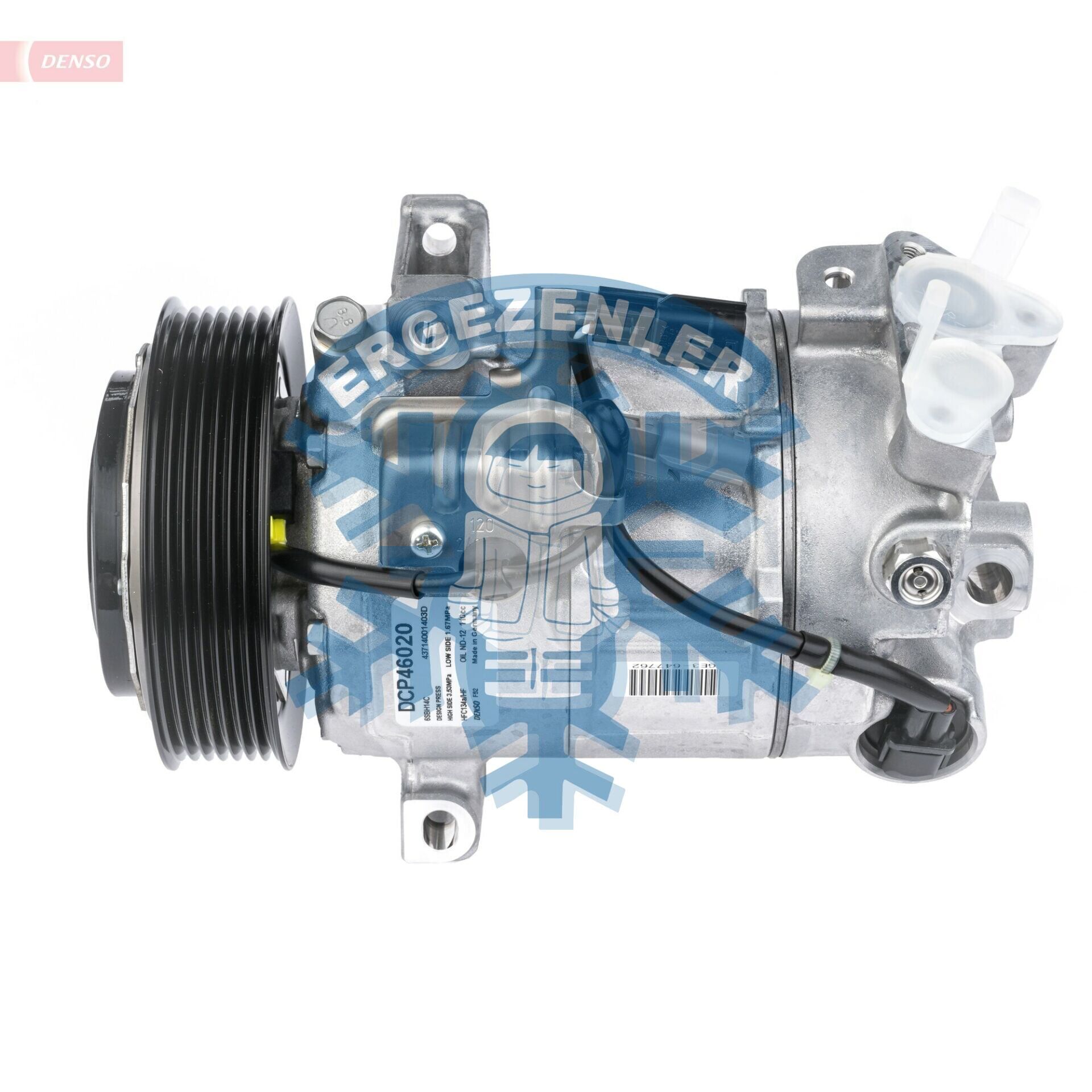Kompresör, DCP46020,  (PV7) RENAULT MEGANE III, NİSSAN QASHQAI, OE: 92600-4EB0A