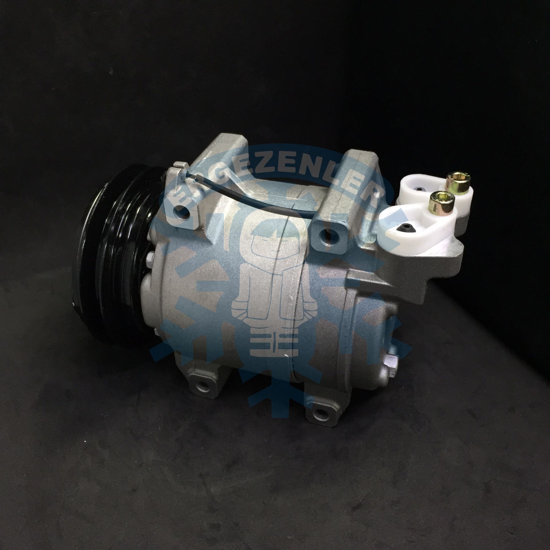Kompresör 24V, V Kasnak, Hitachi İş Makinası, John Deere Ekskavatör, Isuzu
