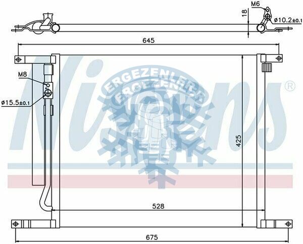 RADYATÖR, NISSENS 940335, CHEVROELT AVEO (09-) 1.2, 1.4, ÖLÇÜ: 53x43 cm