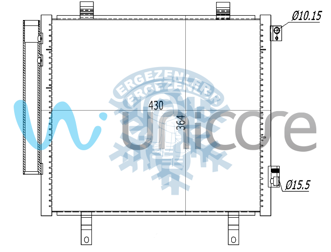 RADYATÖR, SUZUKI ALTO 1.0 2009+ 402*260