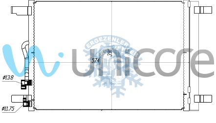 RADYATÖR, VOLKSWAGEN TIGUAN, GOLF7 2018+ 574*391