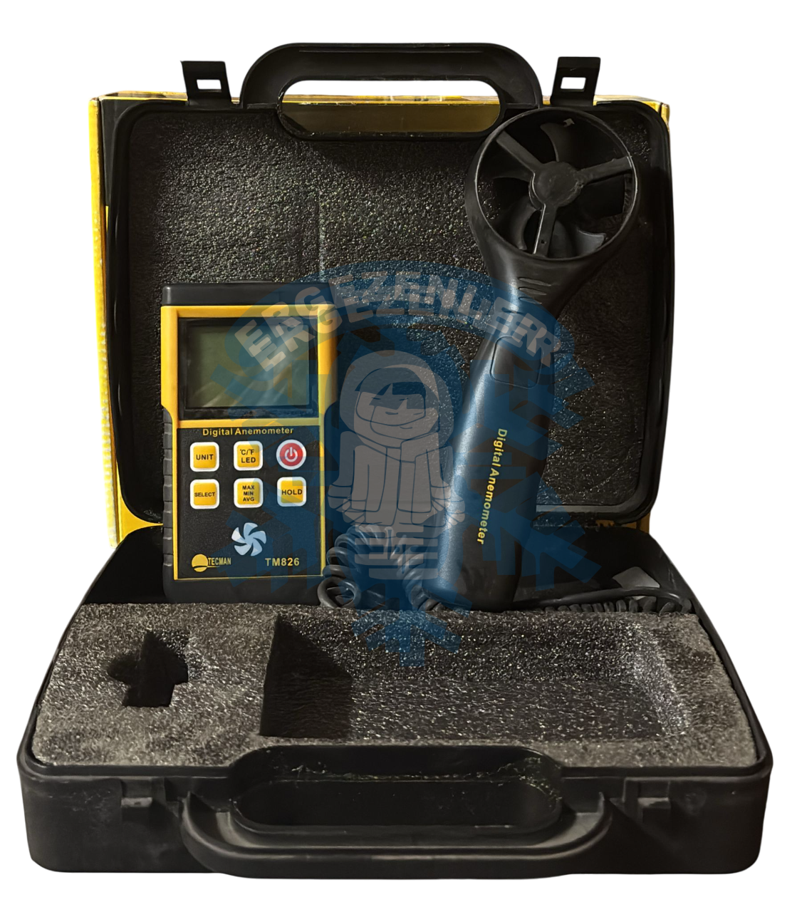 HAVA AKIŞ DEBİMETRE ISI VE NEM ÖLÇER CİHAZI