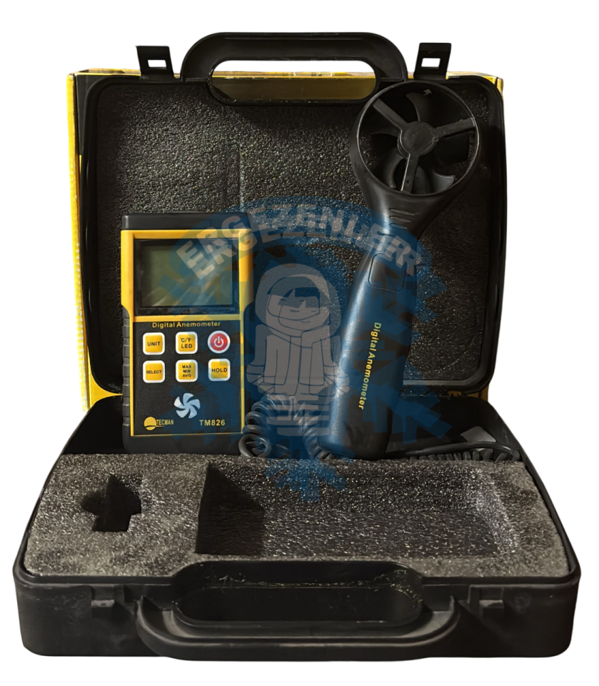 HAVA AKIŞ DEBİMETRE ISI VE NEM ÖLÇER CİHAZI