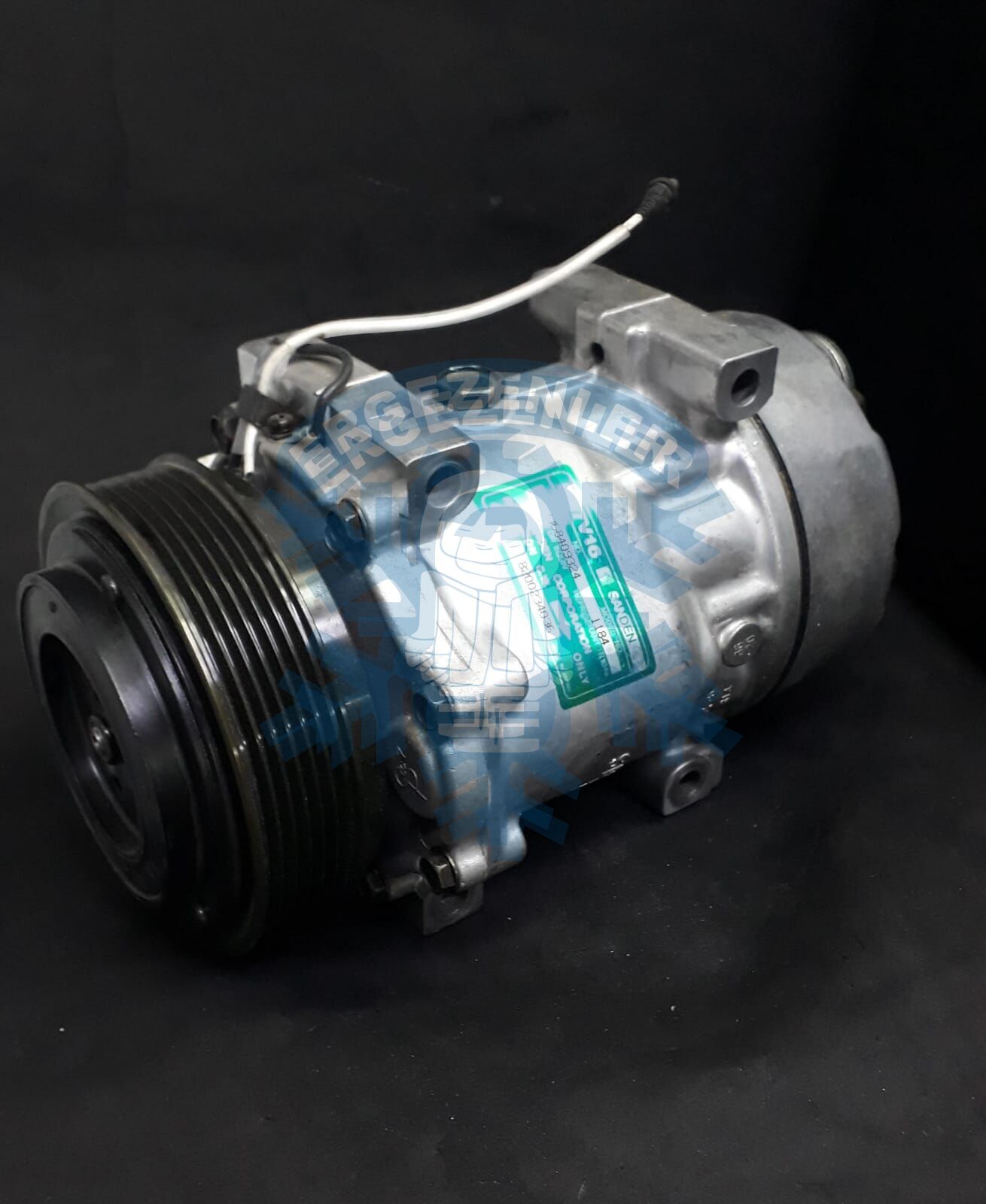 Kompresör SD7V16 İş Makinesi 12v Arkadan Çıkış 6pk