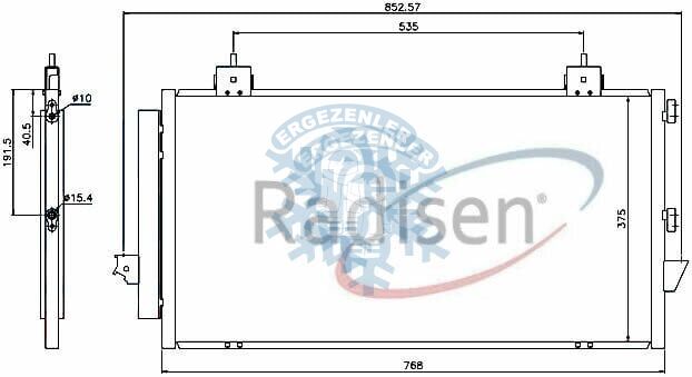 RADYATÖR, NISSENS 94741, TOYOTA RAV 4 2.0, 2.4 , OE: 8846042070