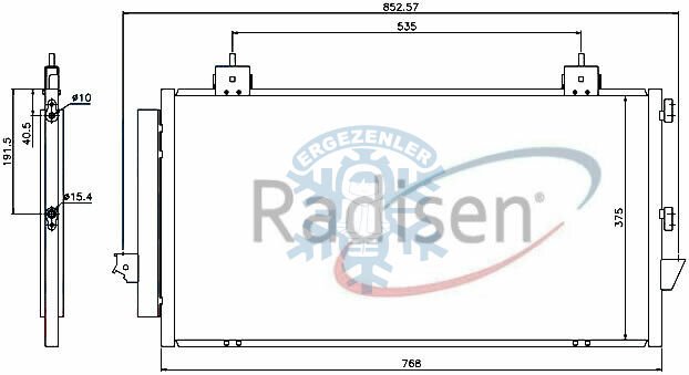 RADYATÖR, NISSENS 94741, TOYOTA RAV 4 2.0, 2.4 , OE: 8846042070