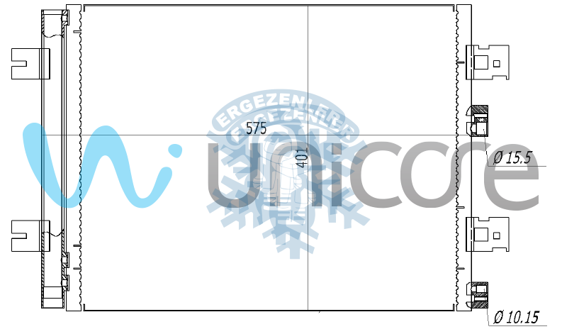 KLİMA RADYATÖRÜ 8200741257 UNICORE DACIA LOGAN, DUSTER, SONDERO 1.6, 1.5DCI