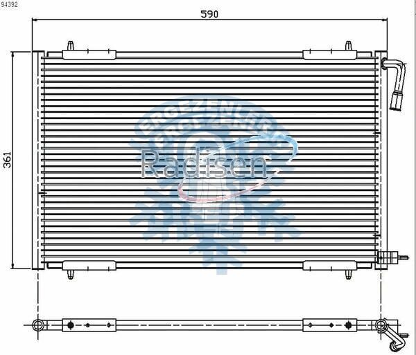RADYATÖR, PEUGEOT 206 (98-) 1.1i, 1.4i 16V, 1.4HDI, 1.6i 16V, 1.9D, 2.0HDI