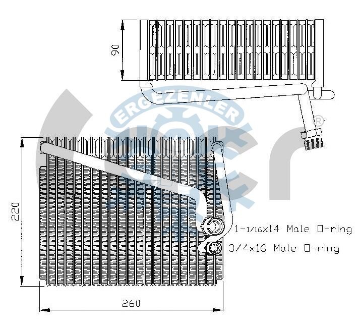FİAT TEMPRA -ALFA ROMEO 146/155/GTV/SPIDER  EVAPORATÖR 0525051